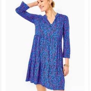 Lilly Pulitzer Alaina 3/4 Sleeve Dress Growl and Prowl NWT